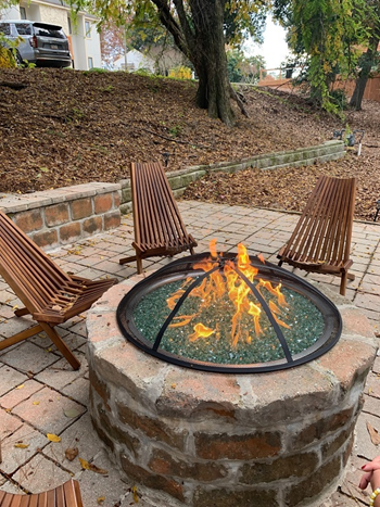 Fire pit with seating